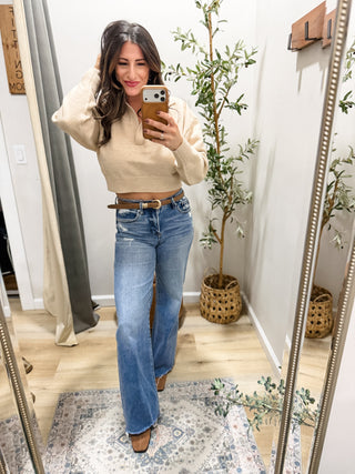 Just A Dream Collared Sweater 2 Colors