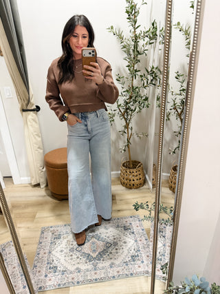 Are You For Real Sweater in Brown