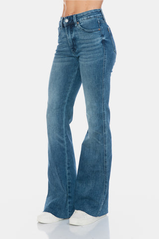 Judy Blue Cut Hem Flare Jeans *TUMMY CONTROL*