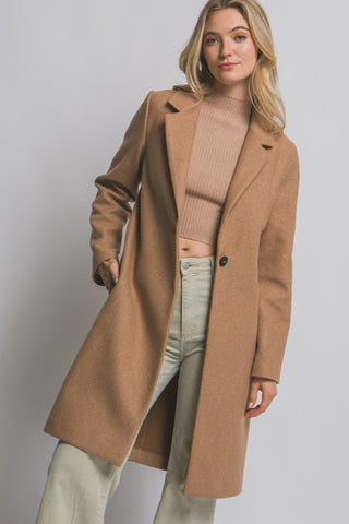 Everything You Wanted Single Button Coat