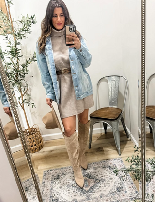 Whiskey Flowing Tall Boots