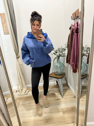 Bethany Cozy Pullover in Blue