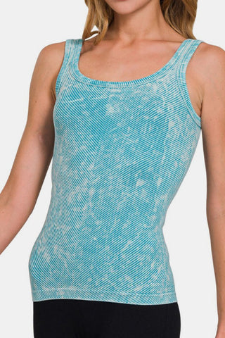 Ribbed Scoop Neck Tank