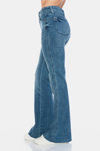 Judy Blue Cut Hem Flare Jeans *TUMMY CONTROL*