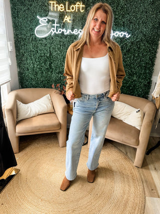 All About Suede Cropped Jacket