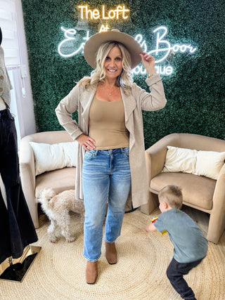 Drape Collar Cardigan in 2 Colors