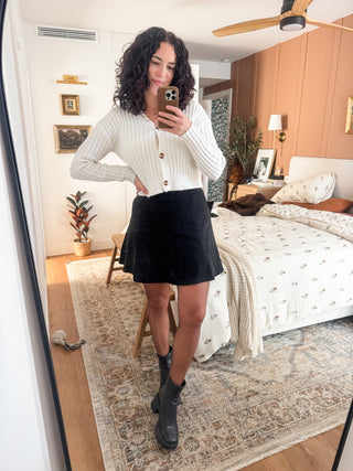 Lush Life Flared Mini Skirt