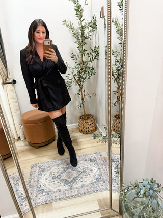 BiBi Wrap Tie Detailed Long Blazer