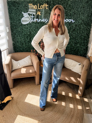 Tell Me Why Textured Button Top