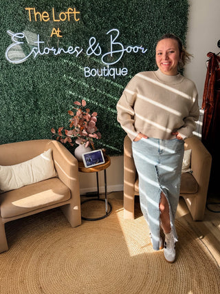 Throwing Kisses Oversized Crop Sweater 3 Colors