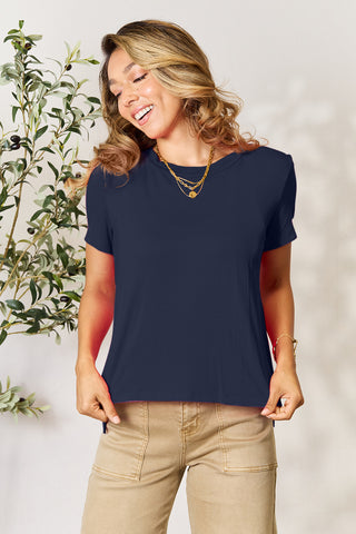 Round Neck Short Sleeve T-Shirt 7 COLORS