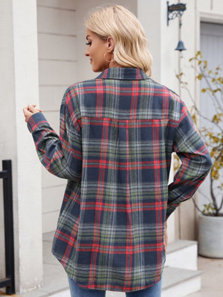 PREORDER Plaid Button Up Long Sleeve Shirt