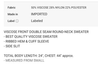 Viscose center seam oversized sweater in Red