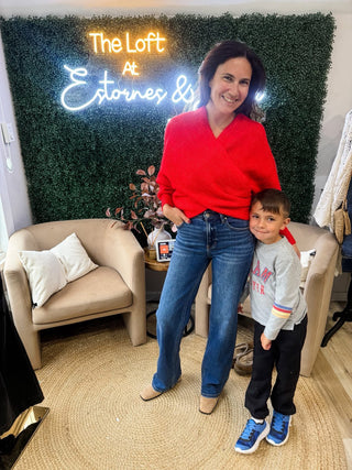 Sweet Things Criss Cross Sweater Ruby