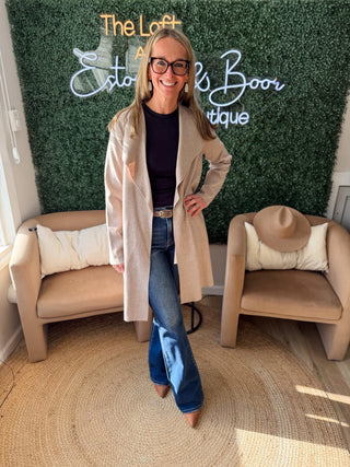 Drape Collar Cardigan in 2 Colors