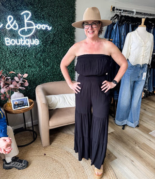 Coming For You Tiered Jumpsuit