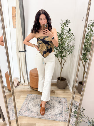 The Only Love Patterned Tube Top