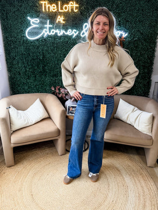 Throwing Kisses Oversized Crop Sweater 3 Colors