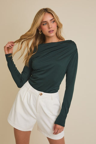 Go Anywhere For You Shirred Top