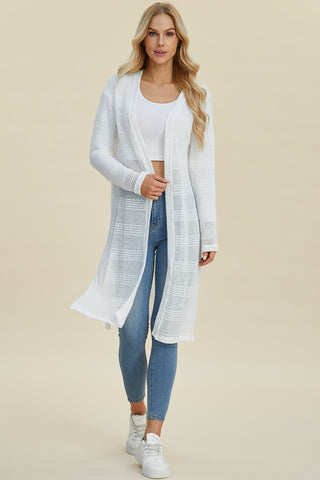 Open Front Longline Cardigan 4