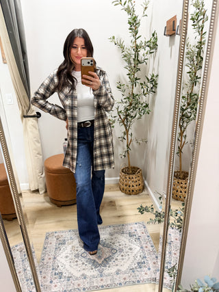 Call You Later Plaid Jacket