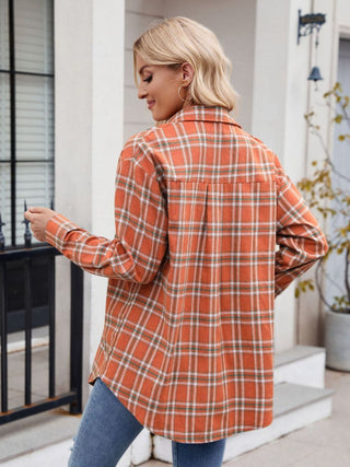 PREORDER Plaid Button Up Long Sleeve Shirt