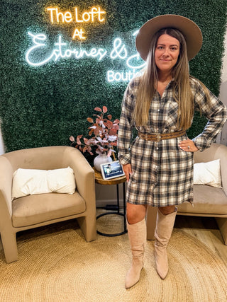 Call You Later Plaid Jacket