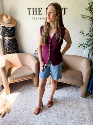 Anniewear High Waist Mom Shorts