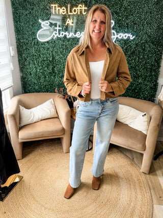 All About Suede Cropped Jacket