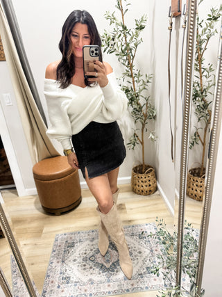 Anniewear Washed Stretch Denim Skort