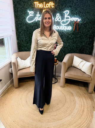 Highs And Lows Pleat Work Pants 4 Colors