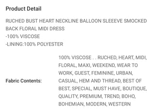 Ruched Bust Floral Maxi Dress