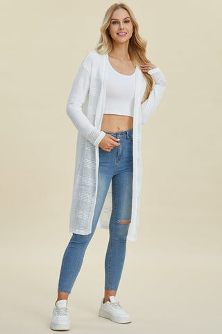 Open Front Longline Cardigan 4