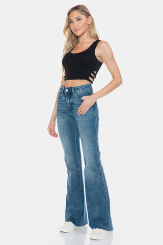 Judy Blue Cut Hem Flare Jeans *TUMMY CONTROL*