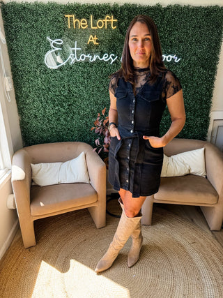 My Other Half Was You Tie Dress