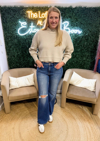 Throwing Kisses Oversized Crop Sweater 3 Colors