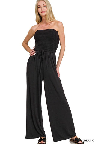 Hot To Go Tube Jumpsuit Black