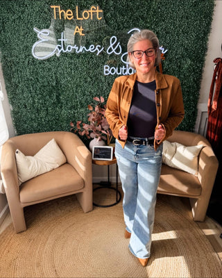 Feeling It Suede Jacket 2 Colors