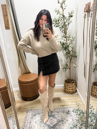 Anniewear Washed Stretch Denim Skort