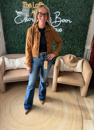 Feeling It Suede Jacket 2 Colors