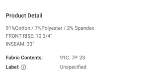 Judy Blue Hillary Non Distress Flare