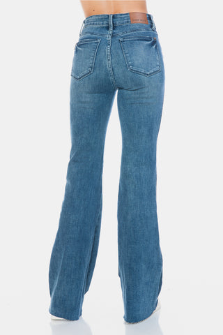 Judy Blue Cut Hem Flare Jeans *TUMMY CONTROL*