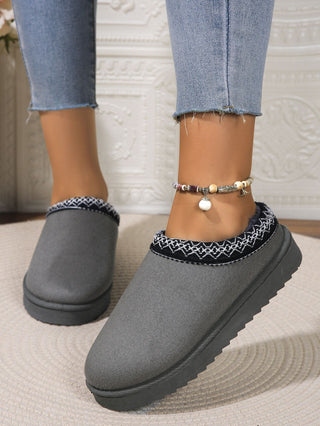 PREORDER Round Toe Platform Slippers