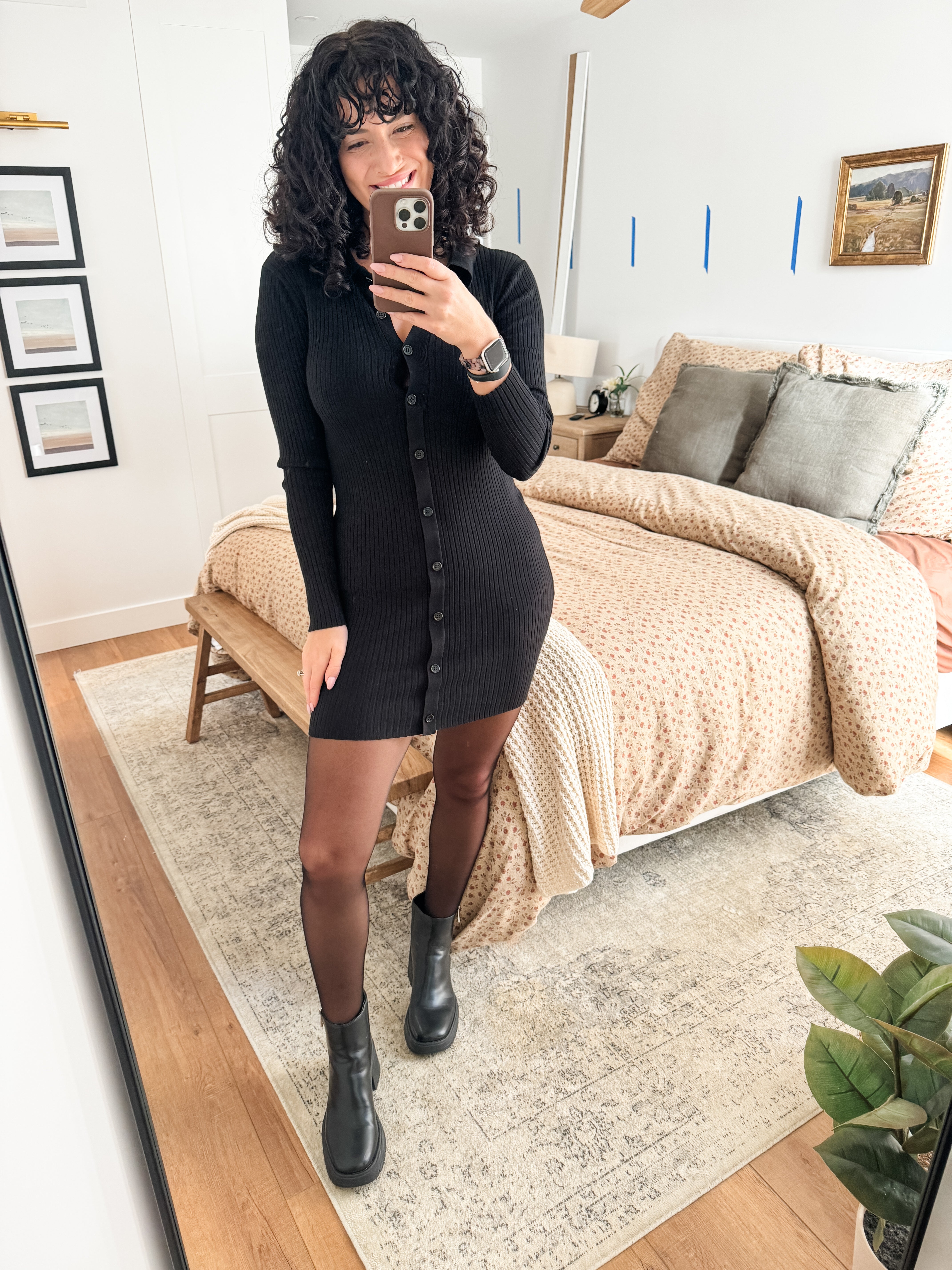 button up ribbed dress Button Up Ribbed Mini Shirt Dress