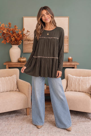 In the Details Tiered Babydoll Top