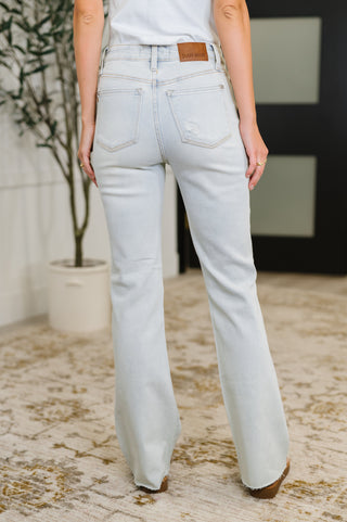 Judy Blue Alyse Mid Rise Destroy & Fray Hem Bootcut