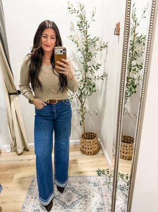 Risen Margaret High Rise Cuffed Jeans