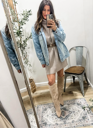 Whiskey Flowing Tall Boots