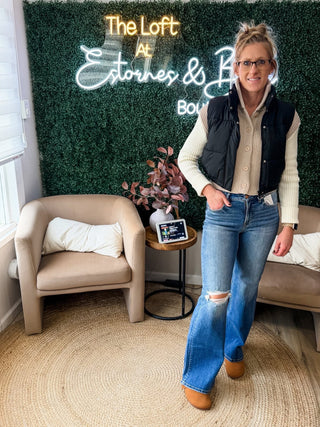 Contrasting Sleeves Button Cardigan