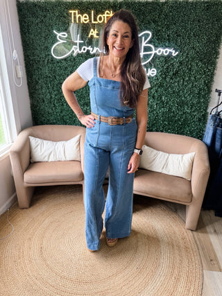 If I Get Jealous Denim Jumpsuit